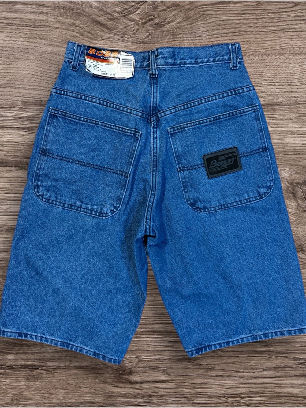 Boss Men’s Blue Denim Carpenter Shorts true vintage